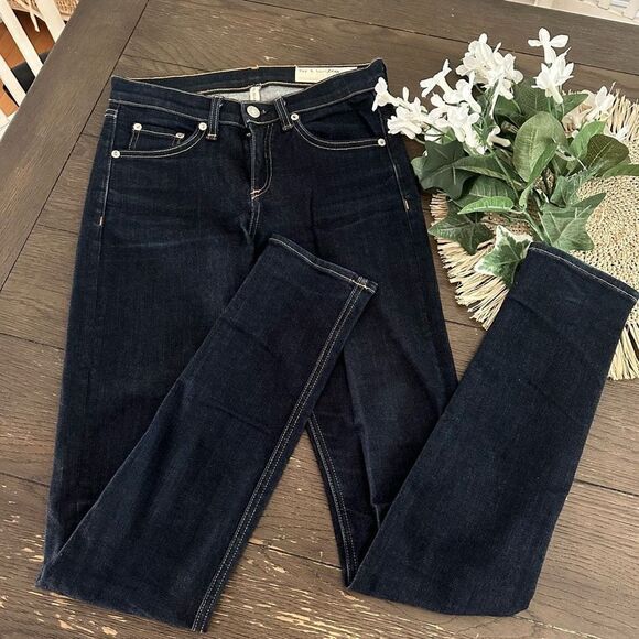 Rag & Bone High Rise Skinny Jeans‎ in Dark Washed Indigo “Heritage” size 26 - Picture 1 of 9